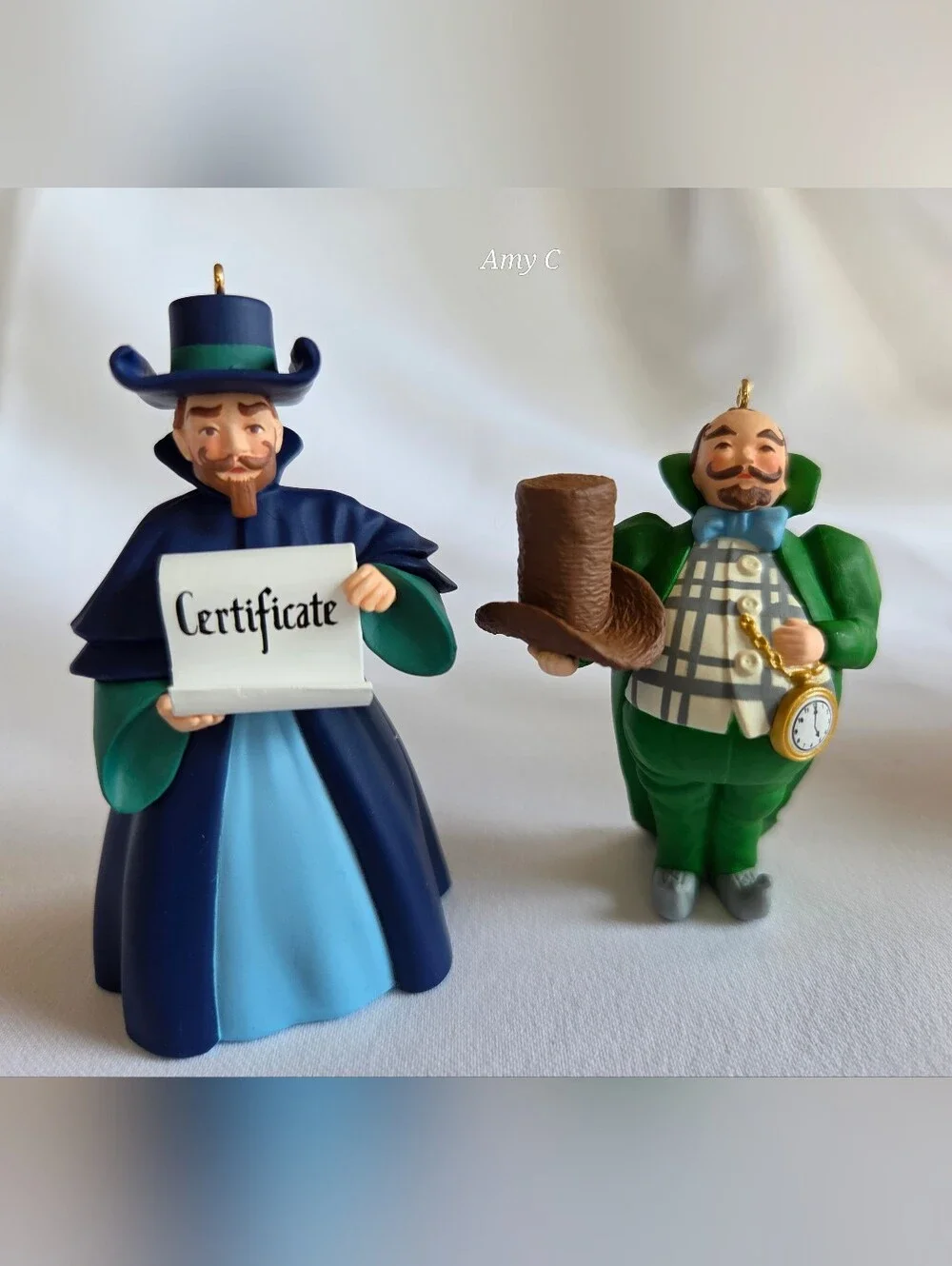 Wizard Of Oz Ornaments Set Of 2 Includes Mayor And Coroner never Used